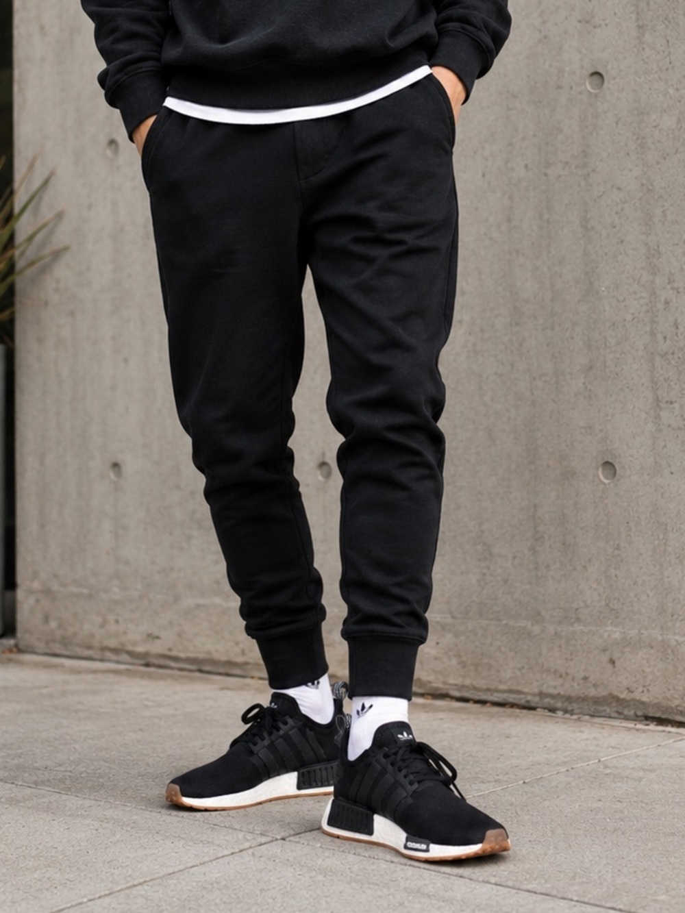 Adidas NMD_R1 Black Gum Sole Sneakers | Men’s Size 6 | Never Worn